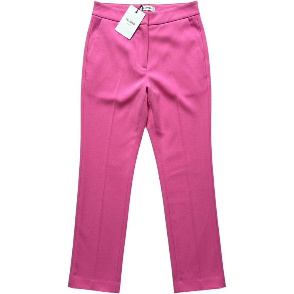 GRLFRND Cameron Bright Pink High Waisted Straight Leg Pants NWT XXS